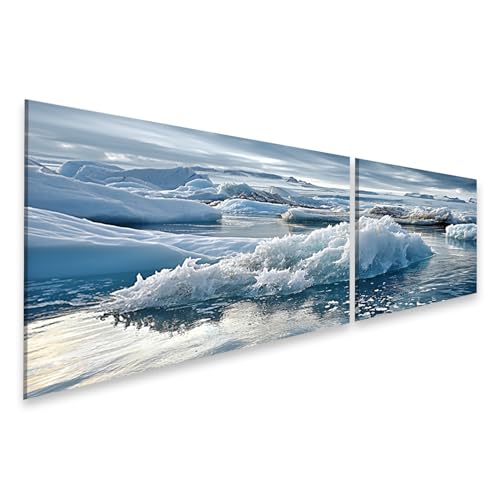 Impression d'art haut de gamme islandburner tableau icebergs pour decoration