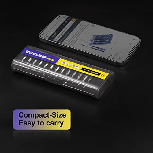 VCELINK Precision Screwdriver Magnetic, 25 in 1 Mini Screwdriver Set with 24 Bits, Screwdriver Repair Kit Small for PC, Mobile Phone, Smartphone, Game Console, Tablet