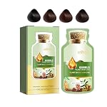 Bubble Hair Dye,Natural Pure Plant Extract for Grey Hair Color Bubble Dye Shampoo.(Chestnut Brown)