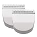 2PCS White Professional Peanut Clipper/Trimmer Snap On Replacement Blades #2068-300-Fits Compatible with Professional Wahl Peanut Clipper
