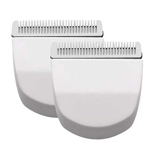 2PCS White Professional Peanut Clippers/Trimmers Snap On Replacement Blades #2068-300-Fits Compatible with Peanut Hair Clipper