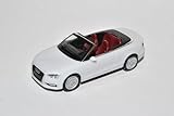 Fahrzeug ist ca 5 cm lang Herpa A-U-D-I A3 8V Cabrio Weiss Ab 2013 H0 1/87 Modell Auto mit individiuellem Wunschkennzeichen
