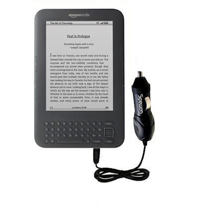 Rapid Car/Auto Charger for The Amazon Kindle Latest Generation (Wi-Fi Free 3G 6in. 9.7in.)