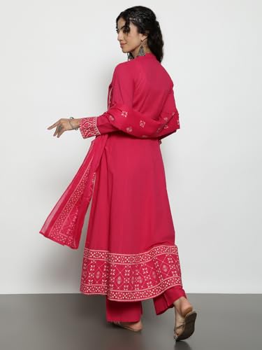 Image of Vbuyz Women'S Cotton Floral Print Straight Stitched Kurta Pant With Dupatta