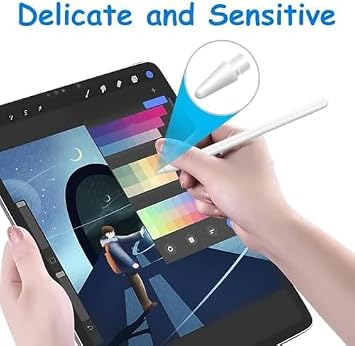 4pcs tips for Apple Pencil type, very precise spare type for Apple Pencil 2nd Generation / 1st Generation, very precise spare type, iPencil type for Apple iPad Pencil