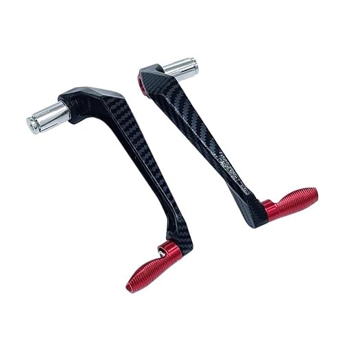 wanhaoaony Motorcycle Brake Protector Motorcycle Aluminum Alloy 22mm Handlebar Brake Clutch Lever Hand Guard Scooter E-Bike Protector Modification Part Handguard(Red)