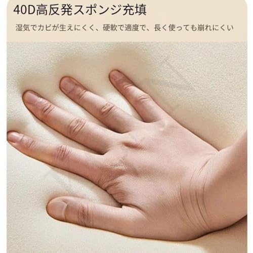 INECAR のロースツールはキャスターと背もたれを備え度回転します高反発フォームを詰め込みフットレストも付いているので靴を履き替えるソファとしても使えます快適で汚れにくくスタイリッシュコンパクトそして多機能です (滑車あり,ブラウン) [4]