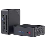 Mini PC AWOW Desktop Computer Intel Celeron N3450 Windows 10 6GB DDR4 128GB SSD/Burst Frequency 2.2 GHz/Dual LAN/ 2.4G+5G Dual Band WiFi/4K /Bluetooth/HDMI/5 USB3.0 Ports Micro PC