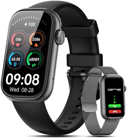 SUNKTA Smart Watches for Men Women (Answer/Make Call) 1.47” Touch...