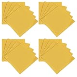 NUOBESTY Papel de Aluminio Dorado 15x15 Cm 500 Unidades para Envolver Dulces y Chocolates, Papel Antiadherente Textura Naranja Adecuado para Repostería, Regalos y Manualidades Navideñas