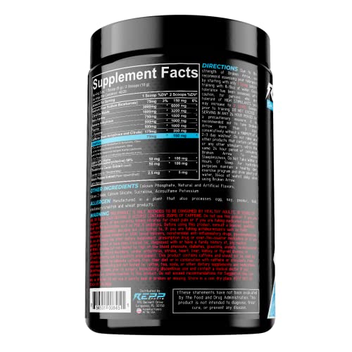Repp Sports Broken Arrow Extreme Pre-Workout | Intense Energy And Endurance Support (Hail Storm, 20/40 Servings) #TOP1
