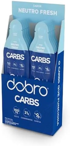 Carbs Gel, Dobro, Gel de Carboidrato, Sabor Neutro Fresh - 10 Sac...