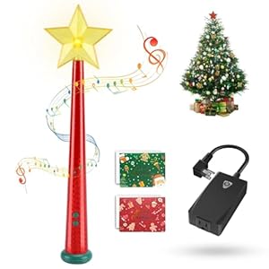 Magical Christmas Wand Remote Control Outlet | Christmas Tree Remote Control | Christmas Tree Decorations | Christmas Tree Ornaments | Remote Control Function | Smart Outlet with 100 Ft Range – Red