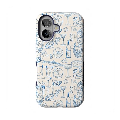 Casely iPhone 16 Case | Amalfi Aperitivo | Dolce Vita | Bold Protective Design | Compatible with MagSafe