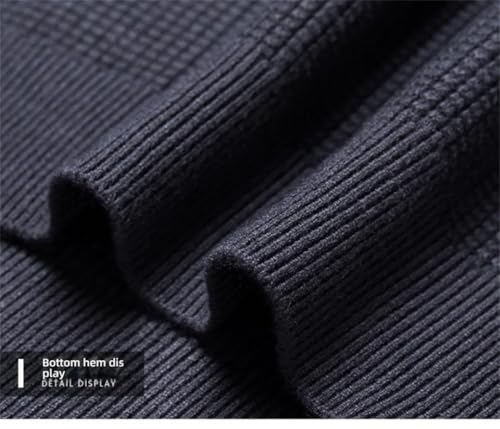 Mens Designer Knit Pullover Crew Neck Slim Fit Casual Jumpers Solid Color Sweater4