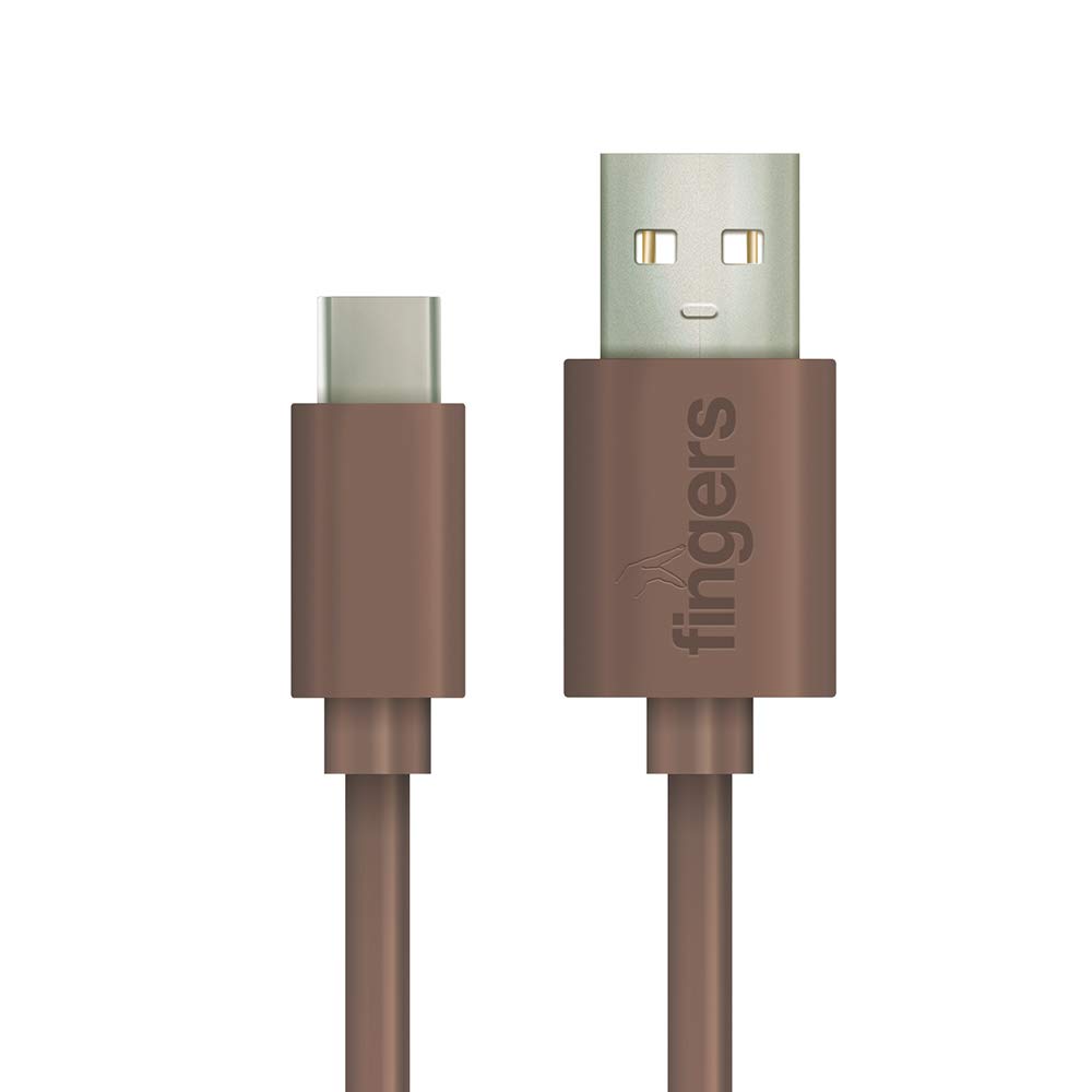 FINGERS FMC-Type-C-01 Usb Type C Mobile Cable With Fast Charging (Up To 3.0 A) And Data Transfer (Caramel Brown) (B07SSM9H25) Amazon Price History, Amazon Price Tracker