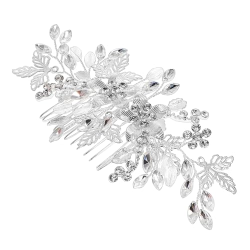 VALICLUD 華やかな水晶付きヘアコーム 結婚式用ヘアアクセサリー 多様なヘ