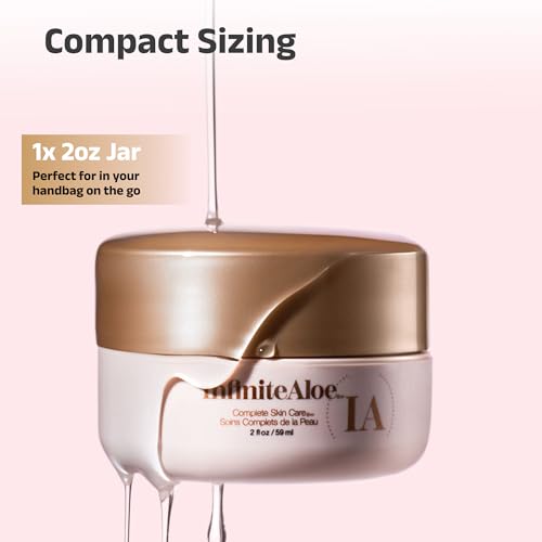 InfiniteAloe Complete Skin Care, Aloe Vera Powered Face and Body Cream for All Skin Types, Dry Skin Everyday Hero, Original Scent - Small Jar 2 oz - Thumbnail 3
