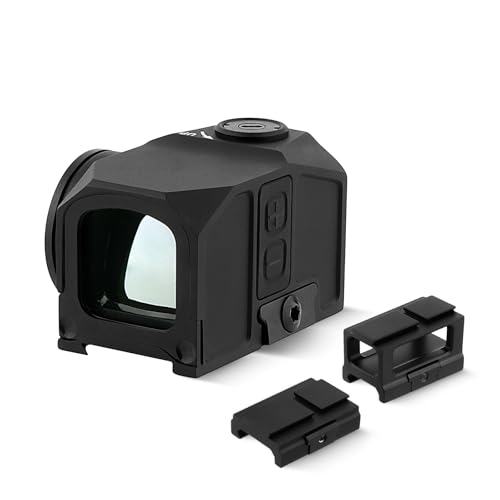 Image of ToopMount 1x19mm Green Dot Sight, Shake Awake Green Dot Scope, 10 Levels Reticle Multi-coated Viewfinder, Shockproof Green Dot Optics with 20mm Picatinny Base (2Pcs - Low & High Profile)
