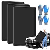 Zejoot 3 Pcs Extra Large Oil Drip Pan for Under Car - 35.4 x 24 x1.6 Inches, Hard Plastic Auto Oil Drip Tray, Oil Catch Pan Replacement Tray to Keep Garage Floor Show Room Driveway Safe and Clean