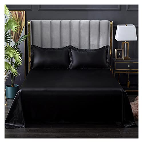 Drap de lit en tissu satiné frais multicolore idéal pour les chaudes nuits d'été