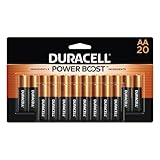 Duracell Coppertop AA Batteries with Power Boost Ingredients, 20 Count (Pack of 1) Double A Battery with Long-lasting Power, Alkaline AA Battery for Household and Office Devices