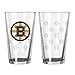 NHL Boston Bruins Satin Etch Pint Glass Set (Pack of 2), 16-Ounce