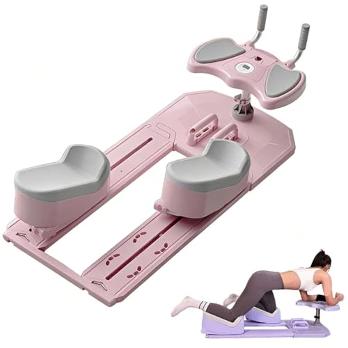 Cashwise Multifunktionales Krabbel-Trainingsgerät – Zerlegbarer dynamischer Wirbelsäulen-Twist- & Dehntrainer – Geräuscharmes Krabbel-Workout-Gerät – Trainingsausrüstung für Rumpf, Gesäß, Beine Pink