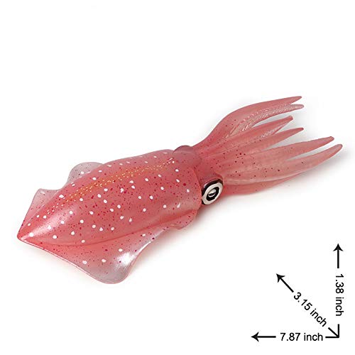 Hiawbon Simulated Sea Life Animals Figurines Realistic Plastic Ocean Animals Model For Collection Birthday Gift (Squid) #TOP3
