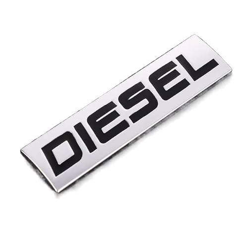 RZL 1pc 7,5 cm x 2 cm Logo Car Styling Etiqueta Diesel Insignia del Emblema 3D Adhesivos de Metal for los Coches universales Etiquetas engomadas del Estilo del Coche