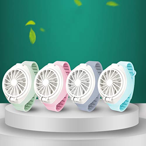 Helyzq Usb Rechargeable Fan With Comfortable Wrist Strap Portable Mini Fan Watch-Shaped #TOP1