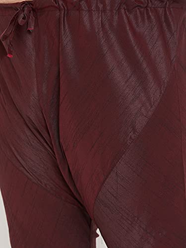 Image of VASTRAMAY Plus Size Men's Silk Blend Kurta Set-New