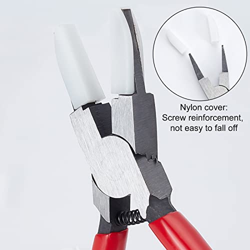 SUNNYCLUE 5.59Inch Rubber Flat Nose pliers Double Nylon Jaw Mini Precision Pliers Wire Beading Jewellery Tools for DIY Jewelry Making Repair Hobby Projects Crafts - Image 3