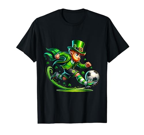 Celebración del Día de San Patricio del jugador de fútbol Lucky Kick Camiseta