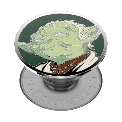 Soporte PopGrip intercambiable de Yoda para evitar caídas en móviles