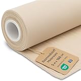 Tissu au metre Coton 5 M x 160 cm - Tissu pour couture decoration et loisirs creatifs Ideal pour vetements ameublement accessoires et projets de couture DIY Oeko-Tex Beige