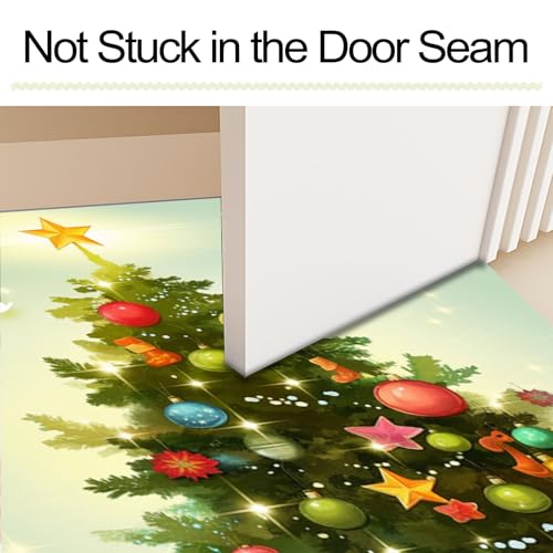 Tapis de Noël antidérapant pour entrée chaleureuse et déco de fête extérieure - 5