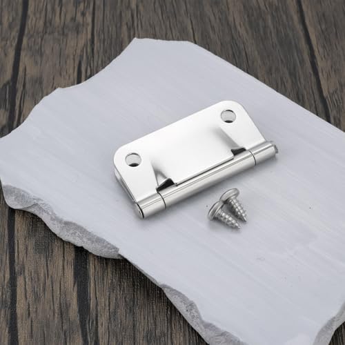 SG Store 2 Pieces Stainless Steel Cooler Hinges Ice Chest Hinge Replacement Compatible with Coleman Cooler 5226 5227B 5235 with Screws - Thumbnail 6