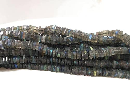 Labradorite carrée 4-5mm perles naturelles pour création de bijoux raffinés - 2