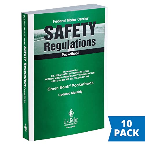 Federal Motor Carrier Safety Regulations Pocketbook 10 Pack, Softbound, English, 5" x 7", Easy Access to FMCS Regulations, J. J. Keller & Associates, Inc.