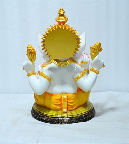 Statue Ganesh marbre multicolore 30 cm pour remplacer les décos ternes - 7