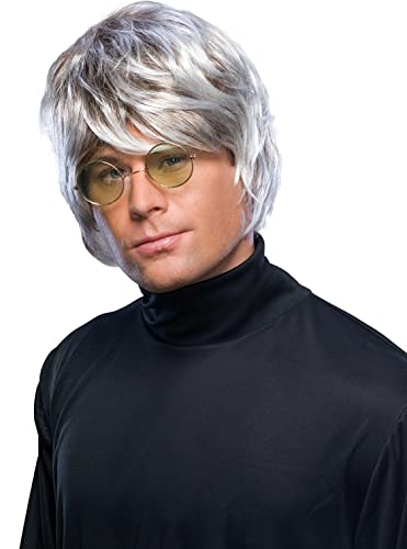 Perruque Pop Star grise Rubie's adulte taille unique pour déguisement d'Halloween