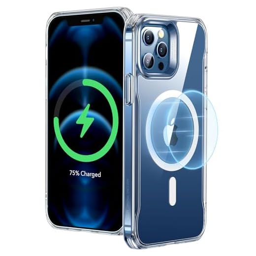 ESR Sidekick Hybridfodral med Magsafe kompatibel med iPhone 12 Pro Max (2020), med HaloLock magnetisk trådlös laddning, repbeständig baksida, greppvänlig skyddsram, klar