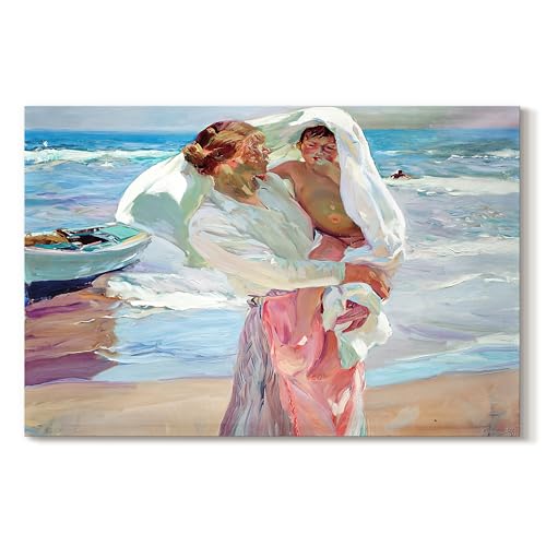 Joaquín Sorolla | Mother And Child On Shore | Abstract Wall Art | GAL085
