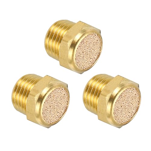 MECCANIXITY 3Pcs Air Compressor Muffler, 1/4