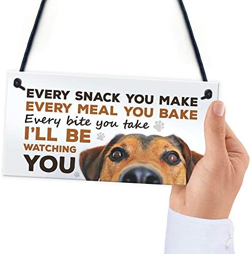 RED OCEAN Dog Signs For Home Funny Dog Lover Gift House Kitchen Sign Animal Dog Gifts