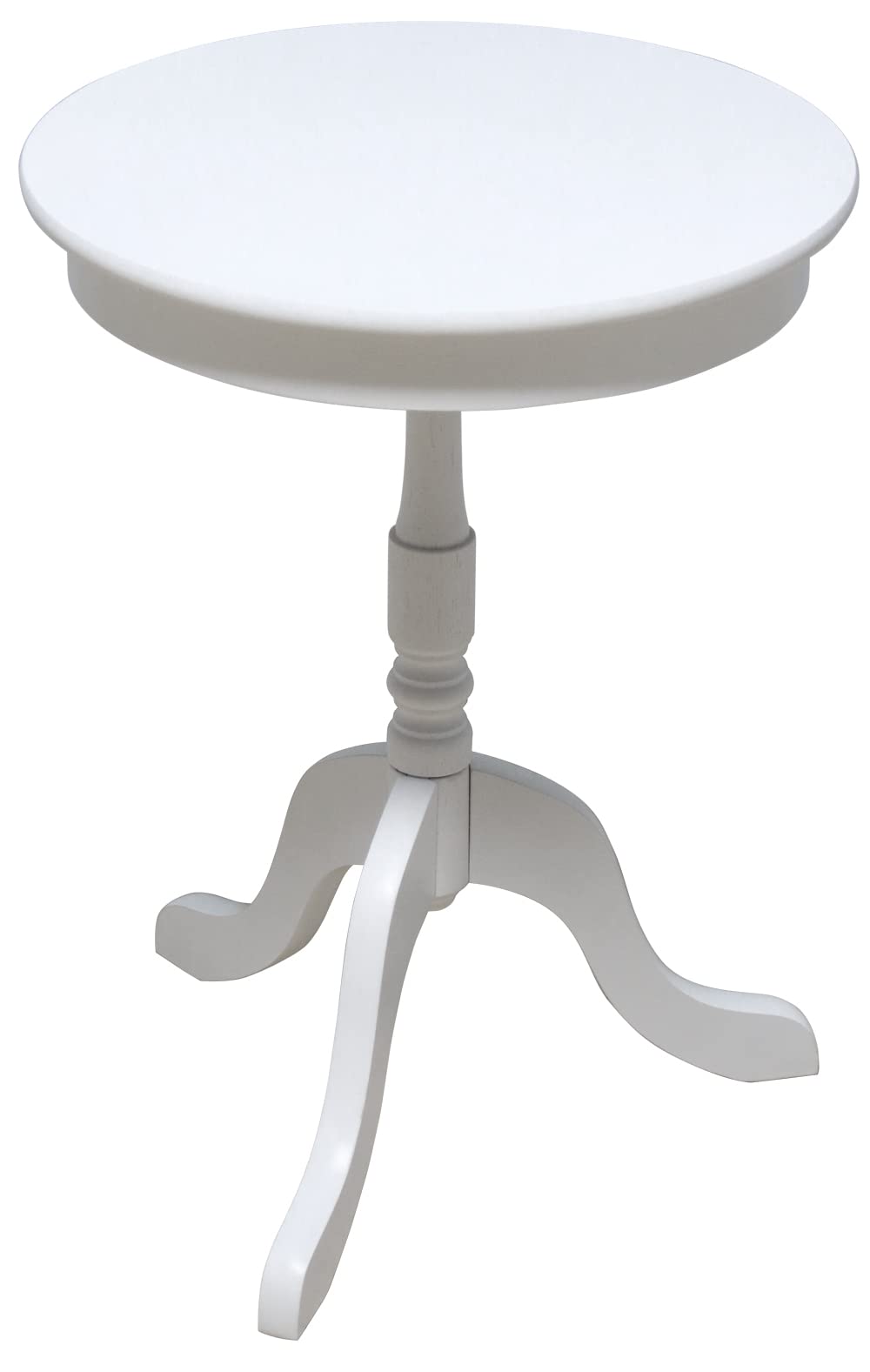 Amazon｜サンニード サイドテーブル ミラ 白 ホワイト 木製 丸 円形