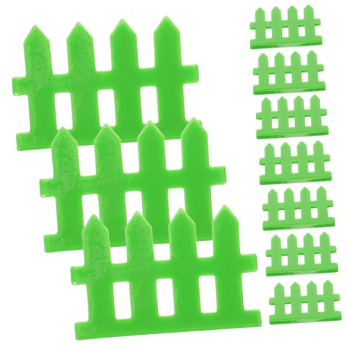 Operitacx Mini Valla De Estacas De Resina Accesorio De Jardín Decoración Para Fotos 10 Piezas