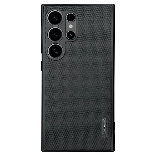 Image of NIUKIN Super Frosted Shield Pro Soft Back Case for Samsung Galaxy S24 Ultra | Shockproof Scratchproof Cover (TRI Black)