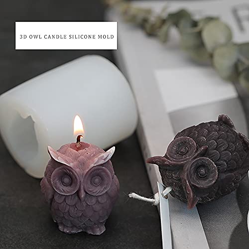 Busi 3D Owl Handmade Resin Molds For Plaster Soy Aroma Wax Soap Mould Candle Mold Silicone Mold For Candle Making Diy #TOP2